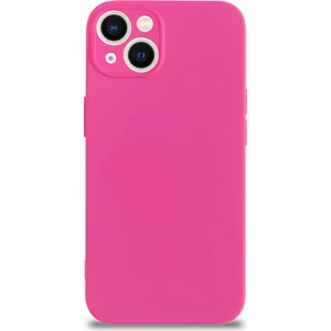 Case World Caseworld Apple iPhone 13 Kapak Kamera Korumalı Içi Kadife Lansman Silikon Kılıf - Neon Pembe Pembe