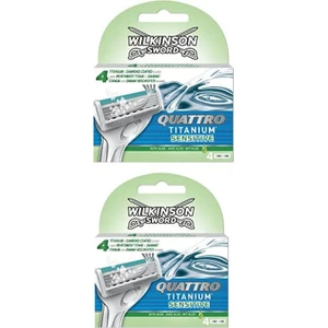 Wilkinson Sword Quattro Titanium Sensıtıve 4 Yedek Kartuş 2 Paket