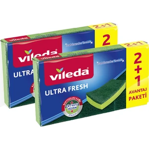 Ultra Fresh Bulaşık Süngeri 2'li x 2+1
