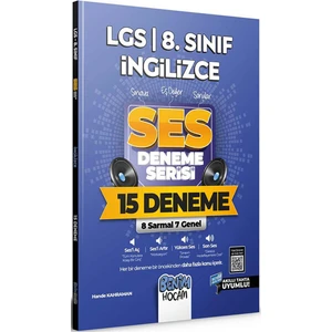 Benim Hocam Yayınları  2022 LGS 8.Sınıf Ingilizce Ses Deneme Serisi 15 Deneme