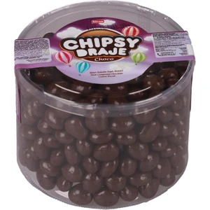 Bonbon Chipsy Portakal Aromalı Bitter Kakao Kaplı Bisküvi Draje 750 gr
