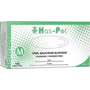 Vinil Eldiven Pudrasız  1  x 100 Adet