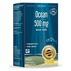 Ocean 500 Mg 60 Softjel Kapsül Balık Yağı Limon Aromalı
