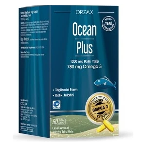 Ocean Plus 50 Softjel Kapsül 1200 Mg Balık Yağı Limon Aromalı