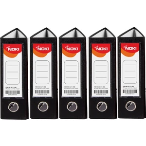 A5 Telgraf Plastik Klasör Siyah 5'li