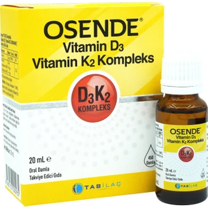 Vitamin D3 K2 Complex Takviye Edici Gıda 20 ml