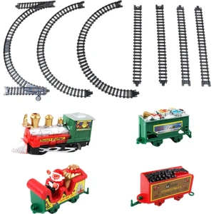 11 Parça Tren Parça Seti Gerçekçi Tren Oyuncak Çocuklar Tatil Hediye Noel Dekor (Yurt Dışından)