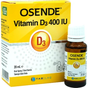 Vitamin D3 400 Iu Damla Sprey 20 ml