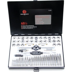 60 Parça Pafta Kılavuz Seti S2 Çelik Profesyonel