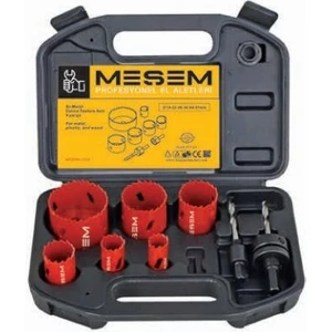 9 Parça Bi-Metal Panç Delme Testere Seti Metal, Plastik ve Ahşap Için