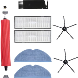 Roborock S7 Uyumlu Siyah Yenileme Seti-Ana Fırça,hepa Filtre, Yan Fırça, Mop,temizleme Fırçası