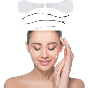Buffer® 40 Adet Lastikli Yüz Kaş Göz Boyun Gerdirme Kaldırma Bantları V Shape Bands