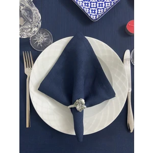 Zeren Home Keten Görünümlü Servis Sunum Peçetesi Simsiz Beyaz 35 x 35 cm