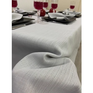 Zeren Home Simli Masa Örtüsü Gri