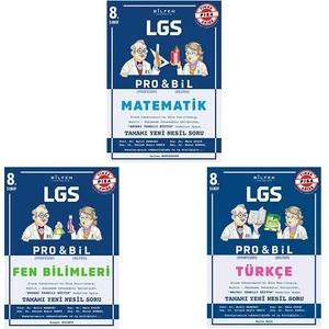 Bilfen Yayınları 8. Sınıf 2022 Probil (Fen-Türkçe-Matematik) Soru Bankaları 3’ Lü Set