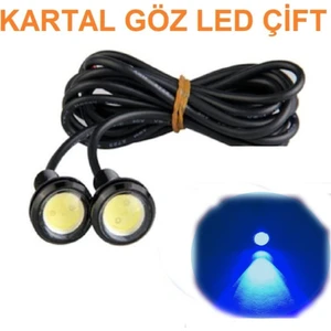 Ayna Altı Ice Blue LED Kartal Gözü Gündüz Farı Eagle LED Civatalı