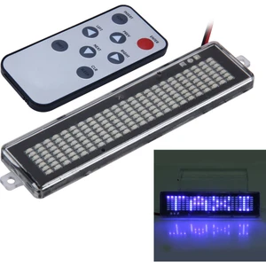 Araba LED Kaydırma Ekran Kartı Mavi Işık (Yurt Dışından)