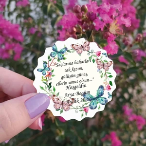 Yaşam Baskı Ahşap Magnet Kişiye Özel Bebek - Çocuk 25'li