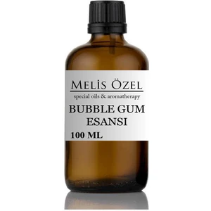 Melis Özel Konsantre Bubble Gum Esansı Mum - Oda Kokusu - Kokulu Taş - Sabun - Dezenfektan ve Genel Kullanım 100 ml