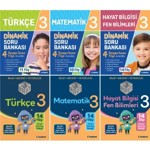 Tudem Yayınları 3. Sınıf 6'lı Set Dinamik + 3 Boyut
