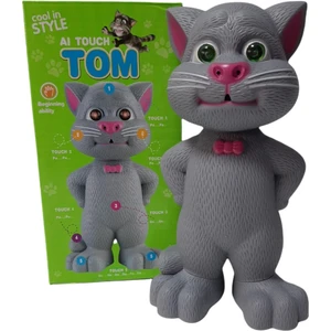 Konuşan Kedi Tom Ses Kaydeden Müzikli 23 cm Talking Tom Cat