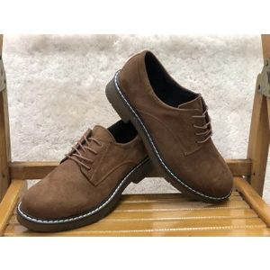 Unisex Ipli Kaymaz Taban Süet Klasik Model Oxfort Ayakkabı