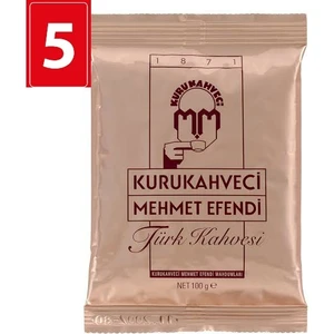 Kurukahveci Mehmet Efendi 5 Adet Türk Kahvesi 100gr