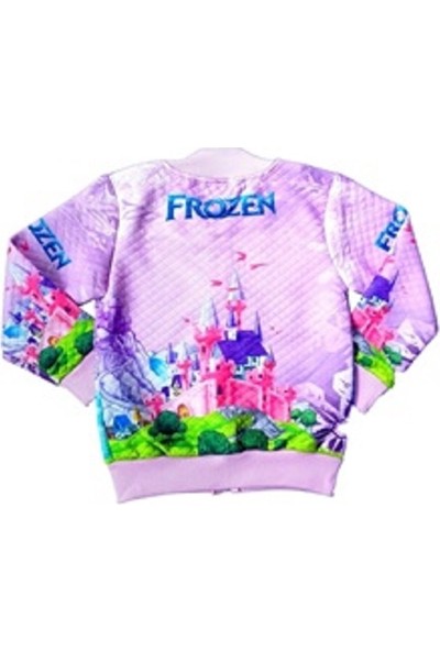 Frozen Elsa Kız Çocuk Kapitöneli Fermuarlı Sweatshirt