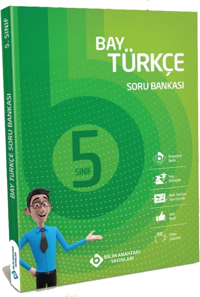 Bilim Anahtarı Yayınları Bay 5. Sınıf Türkçe Soru Bankası