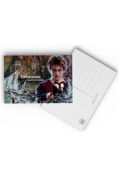 Gifi Harry Potter Hogwarts Tebrik Kartı Kartpostal 4'lü