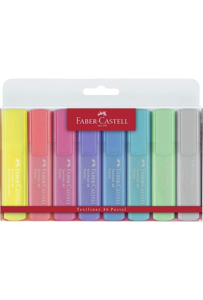 Faber-Castell 1546 Pastel Renk Fosforlu Kalem 8'li
