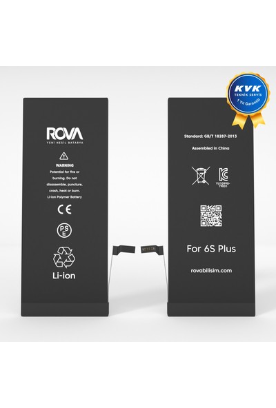 Rova iPhone 6s Plus Yüksek Kapasiteli Batarya
