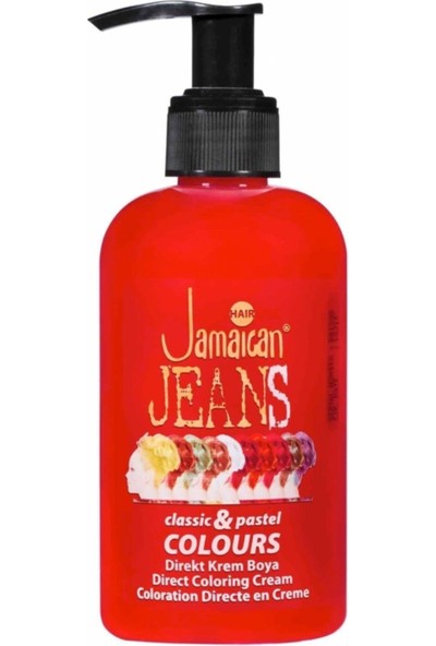 Jeans Jamaican Saç Boyası 250 ml Ateş Kızılı