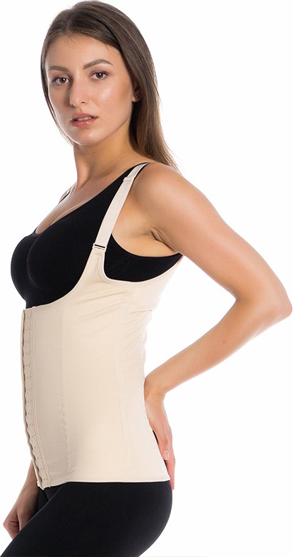 Alwaysfit ELEGANCE KORSE Askılı Çelik Balenli Inceltici Sıkılaştırıcı Doğum Sonrası Latex Korse Bel ve Göbek Lateks Lohusa Korsesi görsel 3