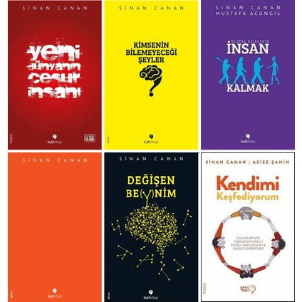 Yeni Dünyanın Cesur Insanı - Kimsenin Bilemeyeceği Şeyler - Insan Kalmak - Değişen Beynim - Kendimi Keşfediyorum - Sinan Canan 6 Kitap Set