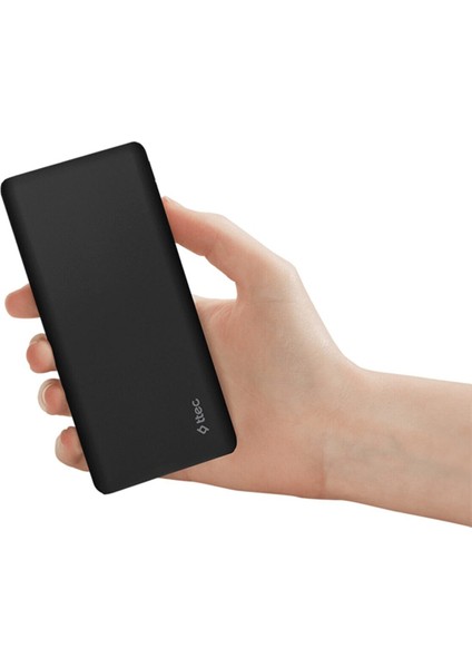 Powerslim 10000mAh Taşınabilir Şarj Aleti - Siyah