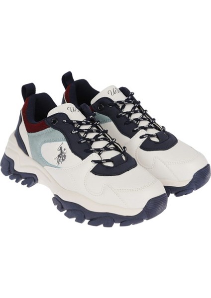 Tracky Beyaz Lacivert Kadın Sneaker Ayakkabı V2 fırsatları