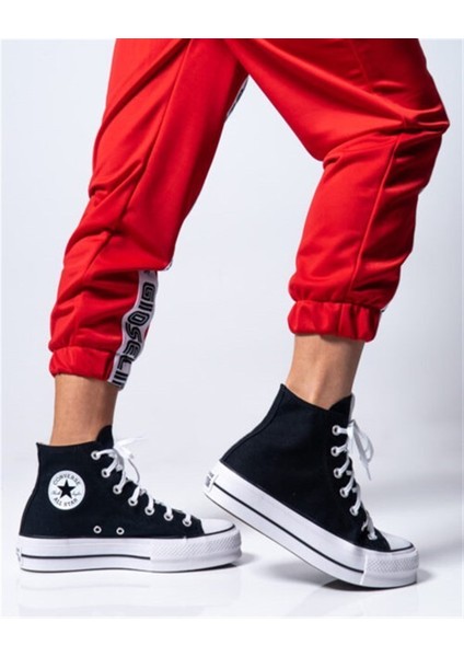Chuck Taylor All Star Lift Yüksek Taban Kadın Spor Ayakkabı Siyah 560845C V4