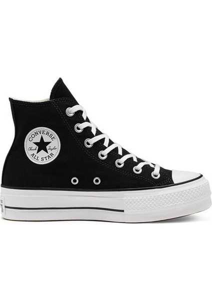Chuck Taylor All Star Lift Yüksek Taban Kadın Spor Ayakkabı Siyah 560845C V4