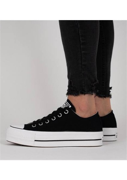 Chuck Taylor All Star Lift Yüksek Taban Kadın Siyah Spor Ayakkabı 560250C V4