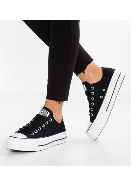 Chuck Taylor All Star Lift Yüksek Taban Kadın Siyah Spor Ayakkabı 560250C V4 fiyatları