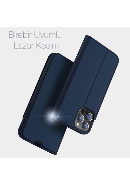 iPhone 13 Pro 6.1inç Kılıf Kapaklı Flip Cover Kılıf Skinpro Series AL-34703 modelleri