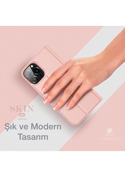 iPhone 13 Pro 6.1inç Kılıf Kapaklı Flip Cover Kılıf Skinpro Series AL-34703 modelleri