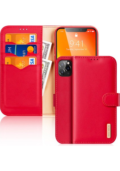 iPhone 11 Pro Max Kılıf Mıknatıslı Cüzdanlı Deri Kılıf Hivo Series AL-34707