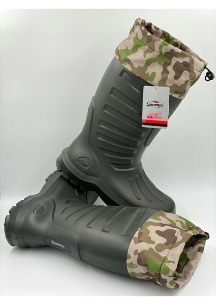 Eva Haki Içi Termal Çoraplı -30 Derece Soğuğa Dayanıklı 700GR Çizme fırsatları