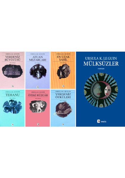 Yerdeniz Serisi - Mülksüzler - En Uzak Sahil - Ursula K. Le Guin - 7 Kitap Set