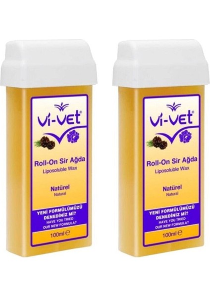 2 Adet Rollon Sir Ağda Naturel 100 ml
