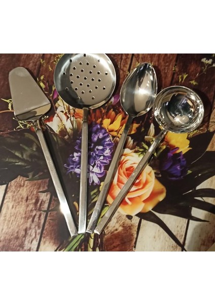 4 Parça Servis Seti Kepçe Takımı 304 Kalite 2 ml fırsatları