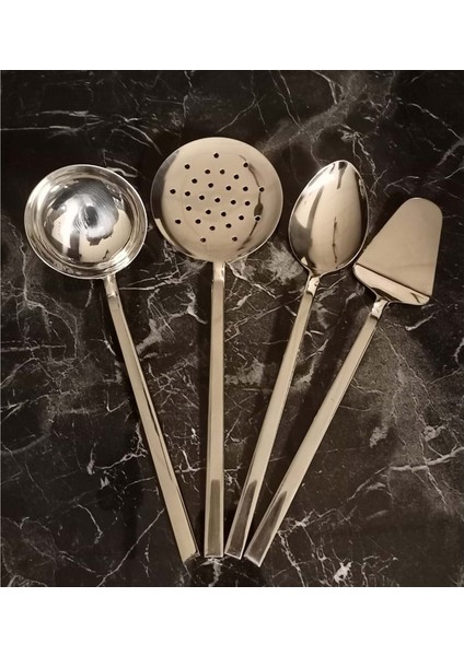 4 Parça Servis Seti Kepçe Takımı 304 Kalite 2 ml indirimleri