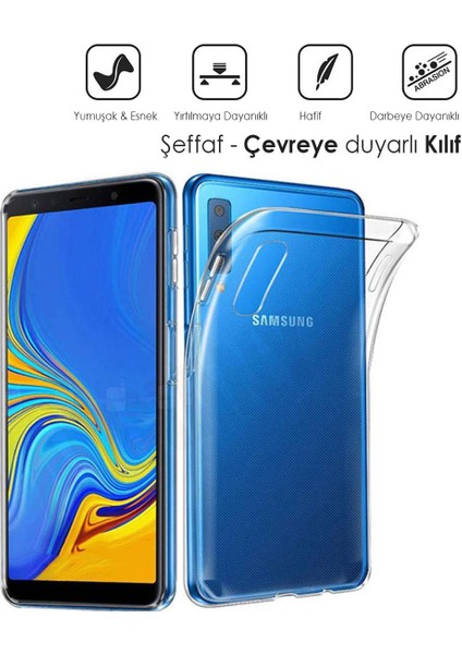 Samsung A7 2018 Şeffaf Kılıf
